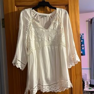 Cream boho top